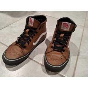 Brown Skate Hi Vans